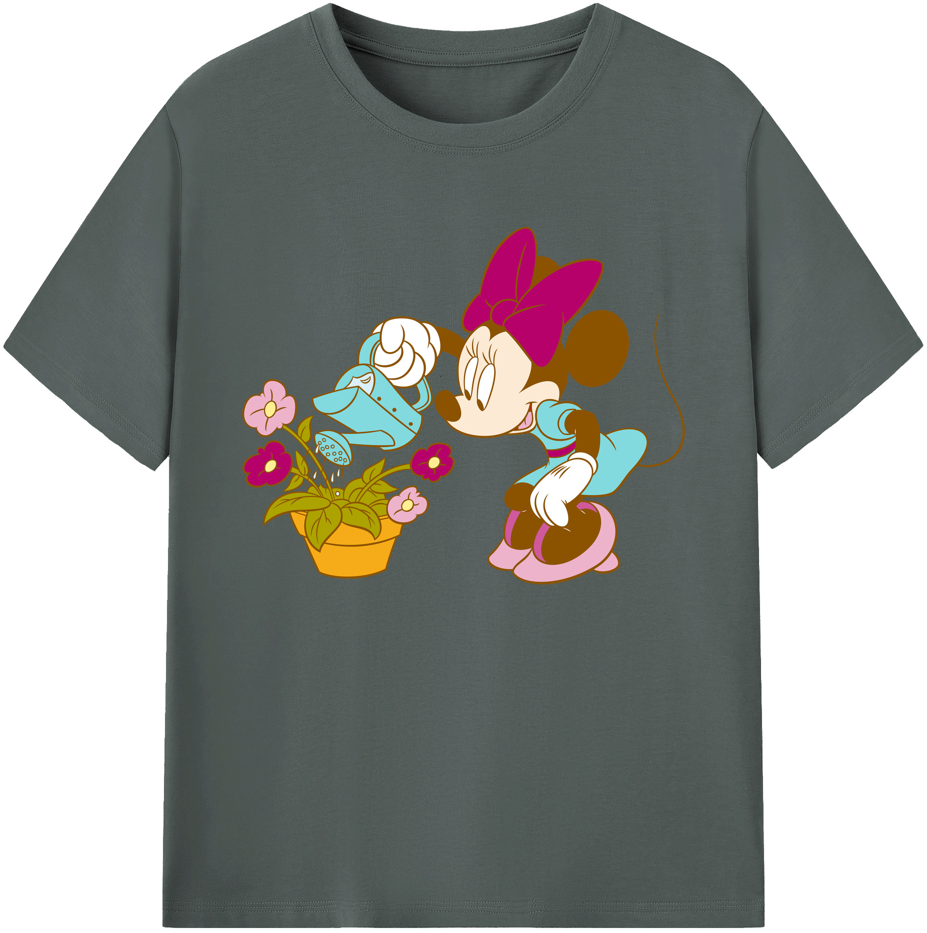 ミッキーマウス Mickey Mouse 綿100％ メンズ半袖Tシャツ｜肌触りやわらか＆通気性